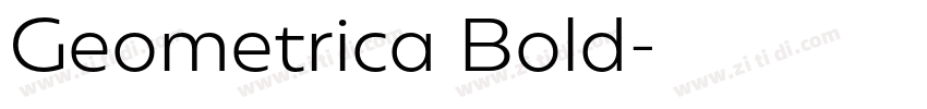 Geometrica Bold字体转换